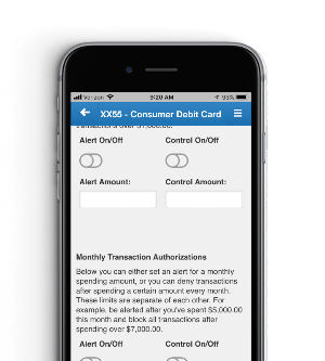 Card Controls and Alerts from Fulton Savings Bank